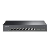 TP-LINK 8-PORT UNMANAGED 10G DESK/RACKMOUNT SWITCH, METAL CASE, 5YR