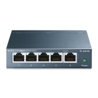 TP-LINK 5-PORT UNMANAGED GIGABIT SWITCH, METAL CASE, 5YR