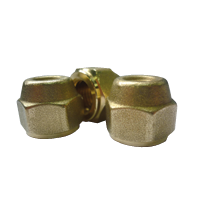 Forged Flare Nut - Short Barrel - Brass - 1/2 FSAE
