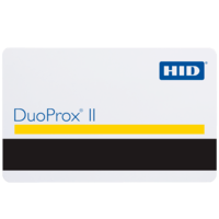 HID DuoProx II Proximity Card | Vertical Slot Punch | 125 kHz Frequency | Gloss White Finish | @Pack of 100 | by Dicker Data