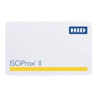 HID ISOProx II Proximity Card | 125 kHz Programmed | Vertical Slot Punch | White Gloss Finish | @Pack of 100 | by Dicker Data