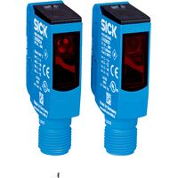 Photoelectric Through beam switch WE9-3N2430 receiver no adjustment, NPN, antivalent, plug M12, 4pin, no accessory