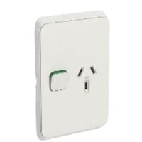 Socket Sw Horiz Single 1EX10AX 10A 250V
