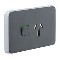 SKIN SKT Sw Horiz SGL 15A 250V