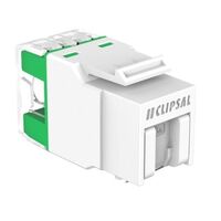 RJ45 JACK CAT6A UTP KEYSTONE SH WHITE