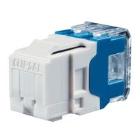 RJ45 JACK CAT6 UTP KEYSTONE SH WHITE