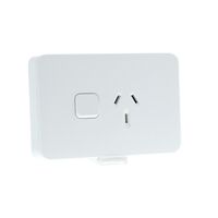 Socket Sw Horizontal Single 10A 250V XW
