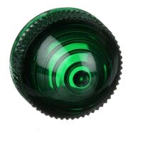 30MM PLASTIC DOMED LENS GREEN