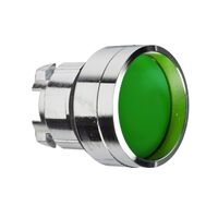 Push Button Recessed Green