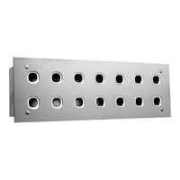 Switch Plate 14 Gang S/Steel (2x7) WE