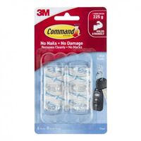 HOOK, MINI, CLEAR 6 PACK, 17006CLR (6)