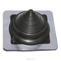 FLASHING SQUARE BASE 0-50mm BLACK  MASTERFLASH, MIDDY