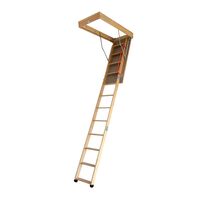 Timber Attic Ladder 2.1 - 3.05m 150kg