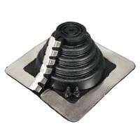 FLASHING SQUARE BASE, 6-70mm RETRO FIT BLACK INCL GRIPPER