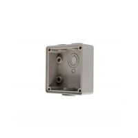 Enclosure Back Box Shallow 1 Gang with 25mm and 2 x 20mm Entries Chemical Resistant Grey