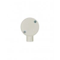 Junction Box Round 1 Way 20mm Shallow Medium Duty PVC Grey