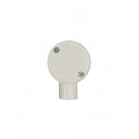 Junction Box Round 1 Way 25mm Shallow Medium Duty PVC Grey