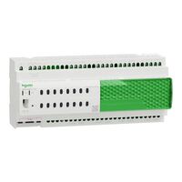 Relay voltage free, SpaceLogic C-Bus, 16 channel, DIN rail mounted, selectable inbuilt C-Bus power supply