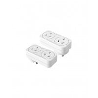 Adaptor Double 10A 230V 240V ac 50Hz 2400W Maximum Load White