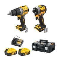 COMBI KIT, COMPACT, 2 PIECE, 18V, XR, 2 x 5Ah, BRUSHLESS