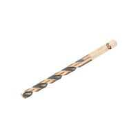 DRILL BIT, HEX BLACK AND GOLD IMPACT, METAL 7mm