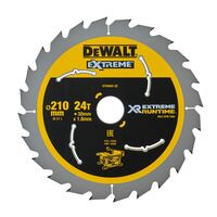 BLADE, CIRCULAR SAW XR EXTREME 210mm x 30mm x 24T WOOD