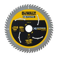 BLADE, CIRCULAR SAW XR EXTREME 210mm x 30mm x 60T WOOD