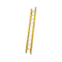 Extension ladder 3.1-5.3m (10-17ft) Fibreglass 130kg Industrial with pole-mount