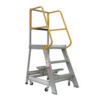 Order picking ladder 0.9m (3ft) Aluminium 200kg Industrial
