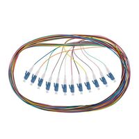 PIGTAIL, FIBRE OS2 LC SINGLE-MODE, 2m [12]PK COLOURS