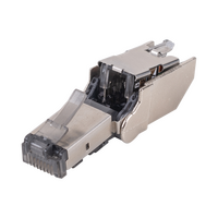 RJ MODULAR PLUG, SHIELDED CAT6A, 8P8C TOOL-LESS