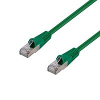 PATCH CORD, CAT6A, SFTP GREEN, 0.75m