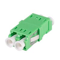 ADAPTOR, FIBRE, SINGLE-MODE FLANGELESS LCA/LCA DUPLEX, GRN