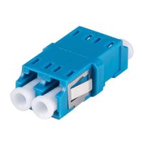 ADAPTOR, FIBRE, SINGLE-MODE FLANGELESS LC/LC DUPLEX, BLUE