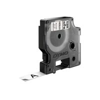 DURABLE STANDARD TAPE, D1 BLACK ON WHITE, 12mm x 5.5m