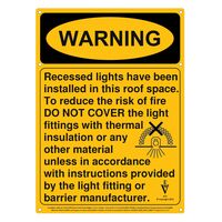 DOWNLIGHT WARNING SIGN (1) PACK