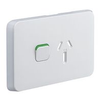 Single Power Point Skin | 10A 250V | Durable Polycarbonate | Classic White | @Pack of 1 | by GAF