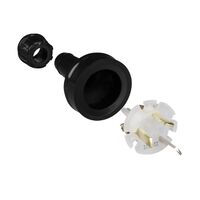 Plug Top 10A | 250V Rated | 3 Pin Australian Standard | Black Finish | @Pack of 1 | by GAF