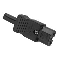 International 3Pin 10A Plug | 250V AC | Robust Construction | Black | @Pack of 1 | by Clipsal