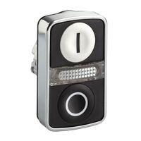 Metal Double Headed Pushbutton | Robust Metal Construction | IP66 Rated | Dual Control Design | @Pack of 1 | by Clipsal