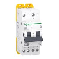 Acti9 Changeover Switch 2P 25A | Manual Operation | Compact DIN Rail Design | by Clipsal