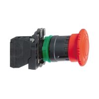 Emergency Stop Button 1N/C Red | IP66 Rated | Twist-Release Mechanism | by Clipsal