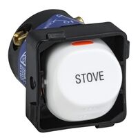 Mech Marked Cooktop White | 10A Rated Current | Durable Polycarbonate | Easy Push-In Installation | by Clipsal