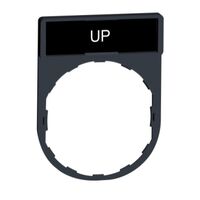 Legend Plate marked 'UP' | Durable Plastic or Metal | Clear High-Contrast Marking | Pre-Drilled for Easy Installation | @Pack of 1 | by GAF