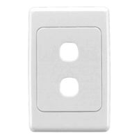 Flush Surround and Angled 2 Gang Power Point | Durable Polycarbonate | Modern White Finish | @Pack of 1 | by GAF