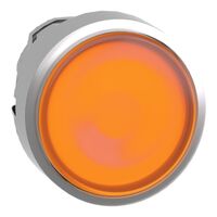 Illuminated Push Button Head Flush Yellow | Latching Action | LED Illumination | IP66 Rated | @Pack of 1 | by Clipsal