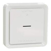WISER Smoke Alarm Square 240V | Photoelectric Sensor | 85dB Alarm | Interconnectable | @Pack of 1 | by Clipsal