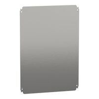 Plain Mounting Plate 700x500 | Steel Construction | Zinc-Plated Finish | Pre-Drilled Holes | @Pack of 1 | by Clipsal