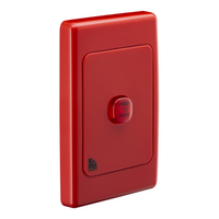 MEDILEC Audible Alarm Red | 85dB Output | Flame-Retardant Material | Nurse Call System Compatible | @Pack of 1 | by Clipsal