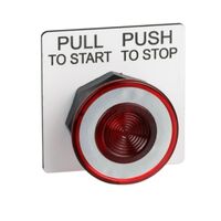 30MM Push-Pull Operator Red Knob | High Visibility | Robust Construction | Easy to Operate | @Pack of 1 | by Clipsal